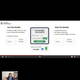 ClearTax tax regime comparison showing old vs new regime savings