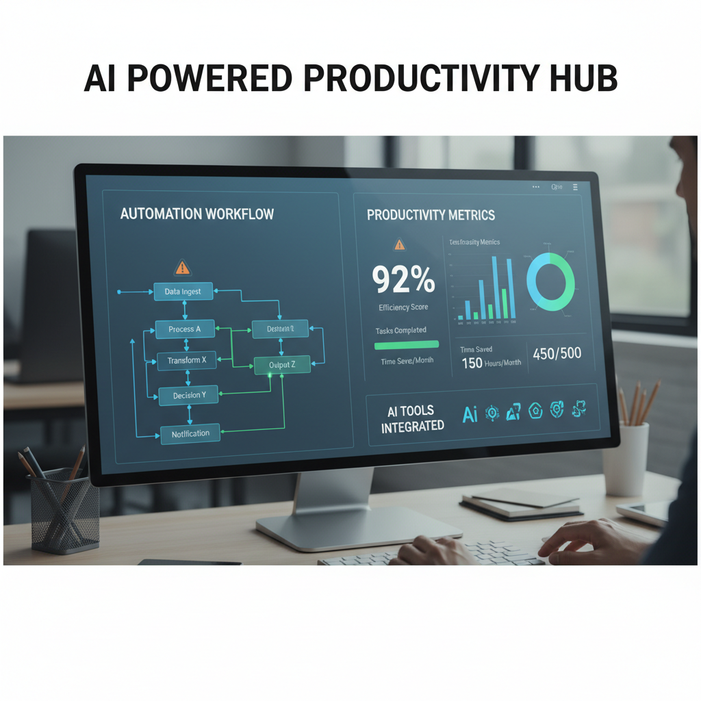 AI robot and human hand touching digital interface in futuristic setting