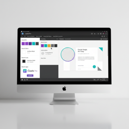 Canva Pro drag and drop editor with brand kit panel
