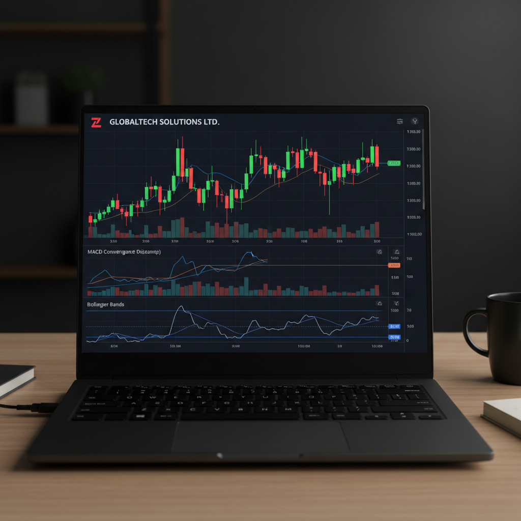 Zerodha Kite stock chart with technical indicators