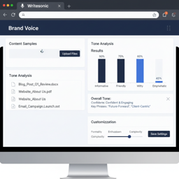 Grammarly tone detector showing writing tone analysis
