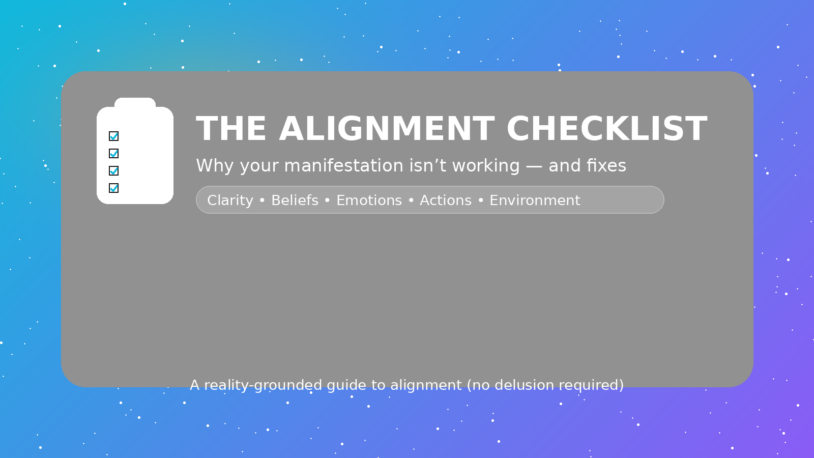 The Alignment Checklist featured image with checklist icon and vibrant gradient background