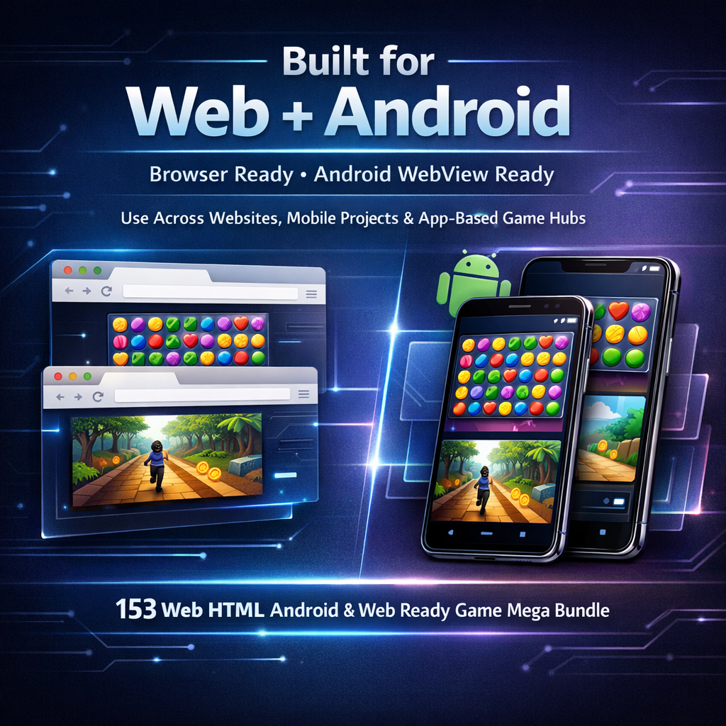 153 HTML5 Game Mega Bundle | Web + Android WebView Ready Casual Games Pack | Browser Game Templates - Image 3