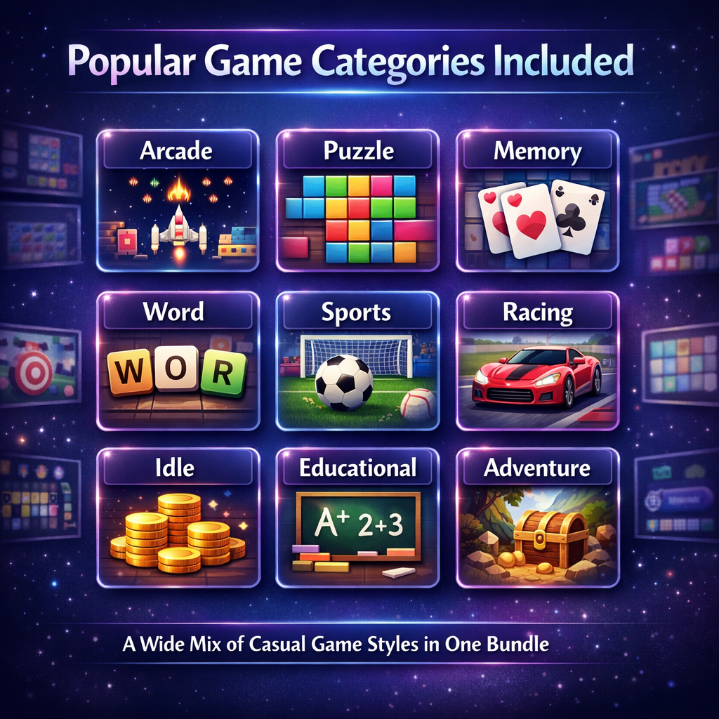 153 HTML5 Game Mega Bundle | Web + Android WebView Ready Casual Games Pack | Browser Game Templates - Image 4