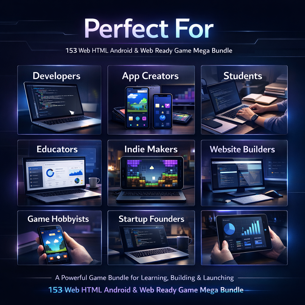 153 HTML5 Game Mega Bundle | Web + Android WebView Ready Casual Games Pack | Browser Game Templates - Image 5