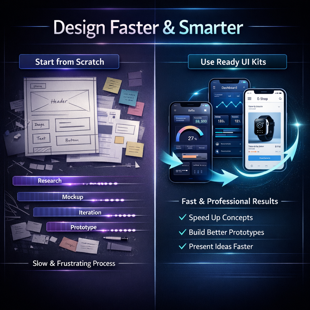 68 Mobile App UI/UX Kit Bundle, Mobile App Design Templates, UI Kit Pack for Booking, Finance, Ecommerce, Fitness, Travel , Digital Download - Image 5