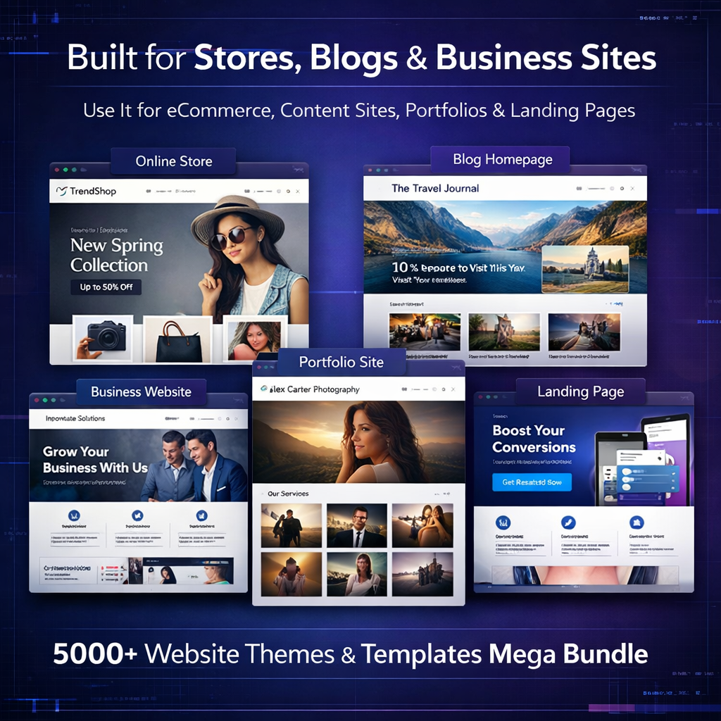 5000+ Website Themes & Templates Bundle | GPL-Compatible WordPress Themes, Plugins, Elementor Kits, eCommerce Templates and Blog Designs - Image 5