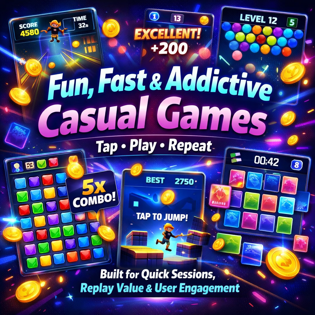 153 HTML5 Game Mega Bundle | Web + Android WebView Ready Casual Games Pack | Browser Game Templates - Image 8