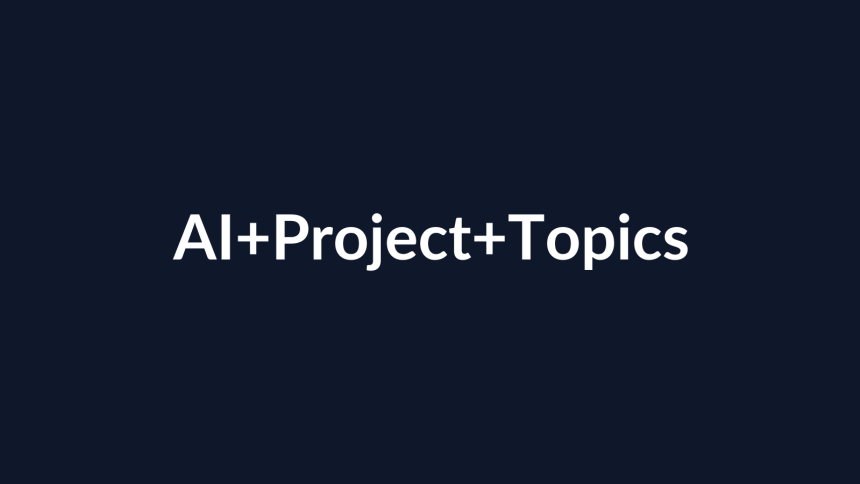 How Students Can Use AI for Project Topic Selection