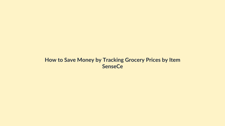 How to Save Money by Tracking Grocery Prices by Item featured image