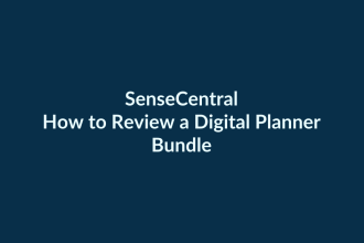 How to Review a Digital Planner Bundle | SenseCentral