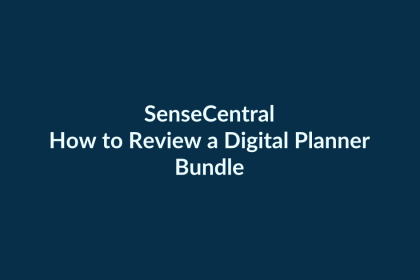 How to Review a Digital Planner Bundle | SenseCentral