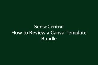 How to Review a Canva Template Bundle | SenseCentral