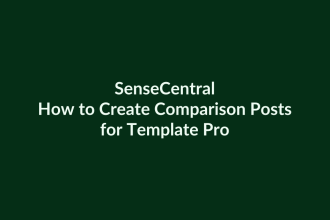 How to Create Comparison Posts for Template Products | SenseCentral
