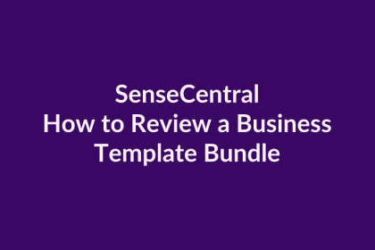 How to Review a Business Template Bundle | SenseCentral