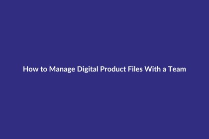 How to Manage Digital Product Files With a Team guide for digital product sellers