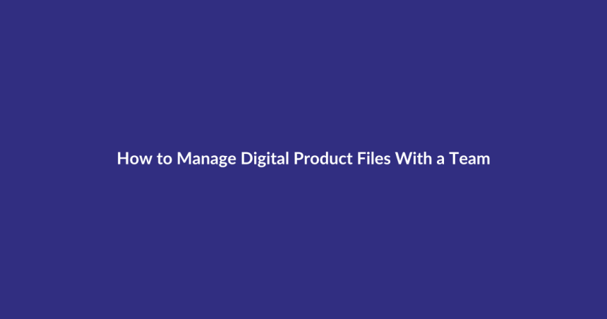 How to Manage Digital Product Files With a Team guide for digital product sellers