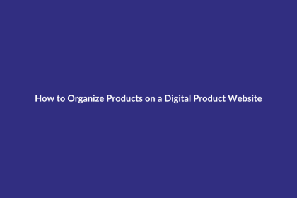 How to Organize Products on a Digital Product Website guide for digital product sellers