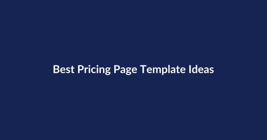 Best Pricing Page Template Ideas – SenseCentral guide