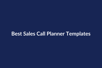 Best Sales Call Planner Templates – SenseCentral guide