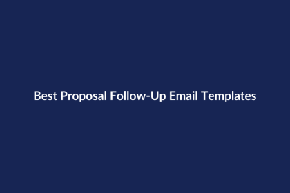 Best Proposal Follow-Up Email Templates – SenseCentral guide