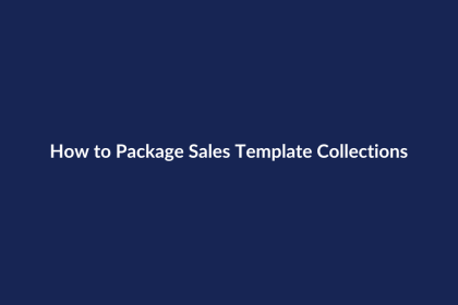 How to Package Sales Template Collections – SenseCentral guide