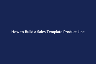 How to Build a Sales Template Product Line – SenseCentral guide