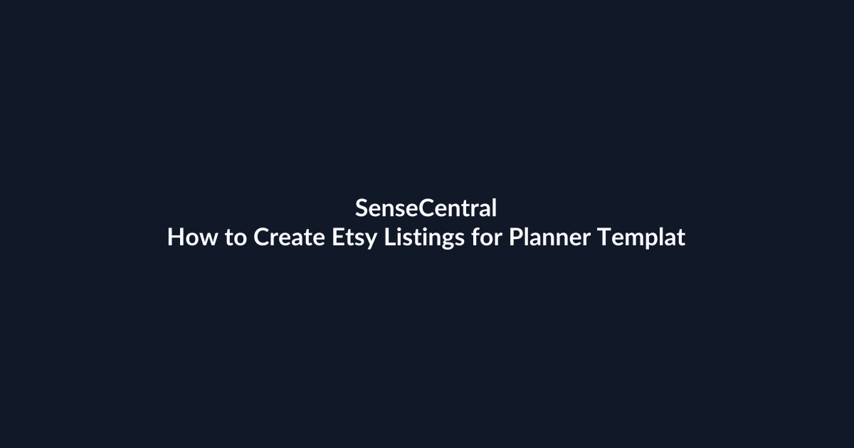 How to Create Etsy Listings for Planner Templates featured image