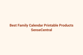 Best Family Calendar Printable Products featured image