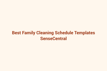 Best Family Cleaning Schedule Templates featured image