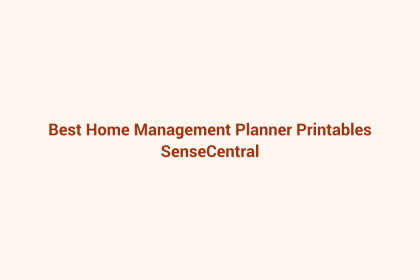 Best Home Management Planner Printables featured image