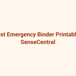 Best Emergency Binder Printables featured image