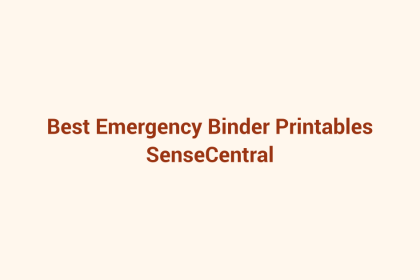 Best Emergency Binder Printables featured image
