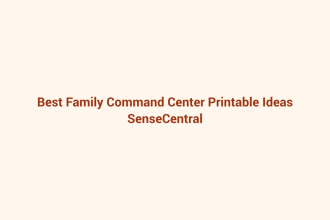 Best Family Command Center Printable Ideas featured image