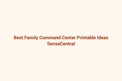 Best Family Command Center Printable Ideas featured image