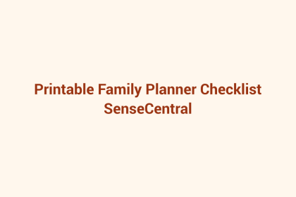 Printable Family Planner Checklist featured image