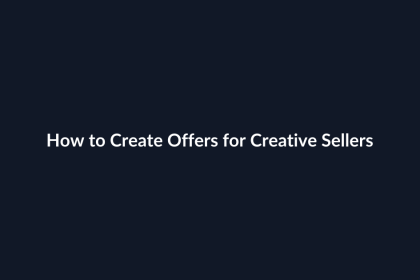 How to Create Offers for Creative Sellers guide by SenseCentral