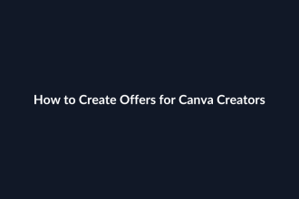 How to Create Offers for Canva Creators guide by SenseCentral