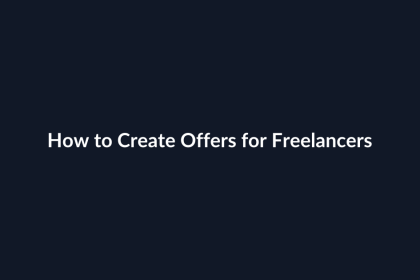 How to Create Offers for Freelancers guide by SenseCentral