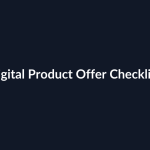 Digital Product Offer Checklist guide by SenseCentral