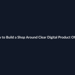 How to Build a Shop Around Clear Digital Product Offers guide by SenseCentral