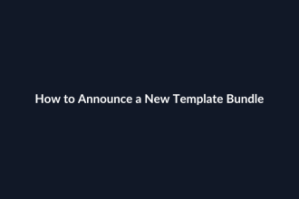 How to Announce a New Template Bundle guide by SenseCentral